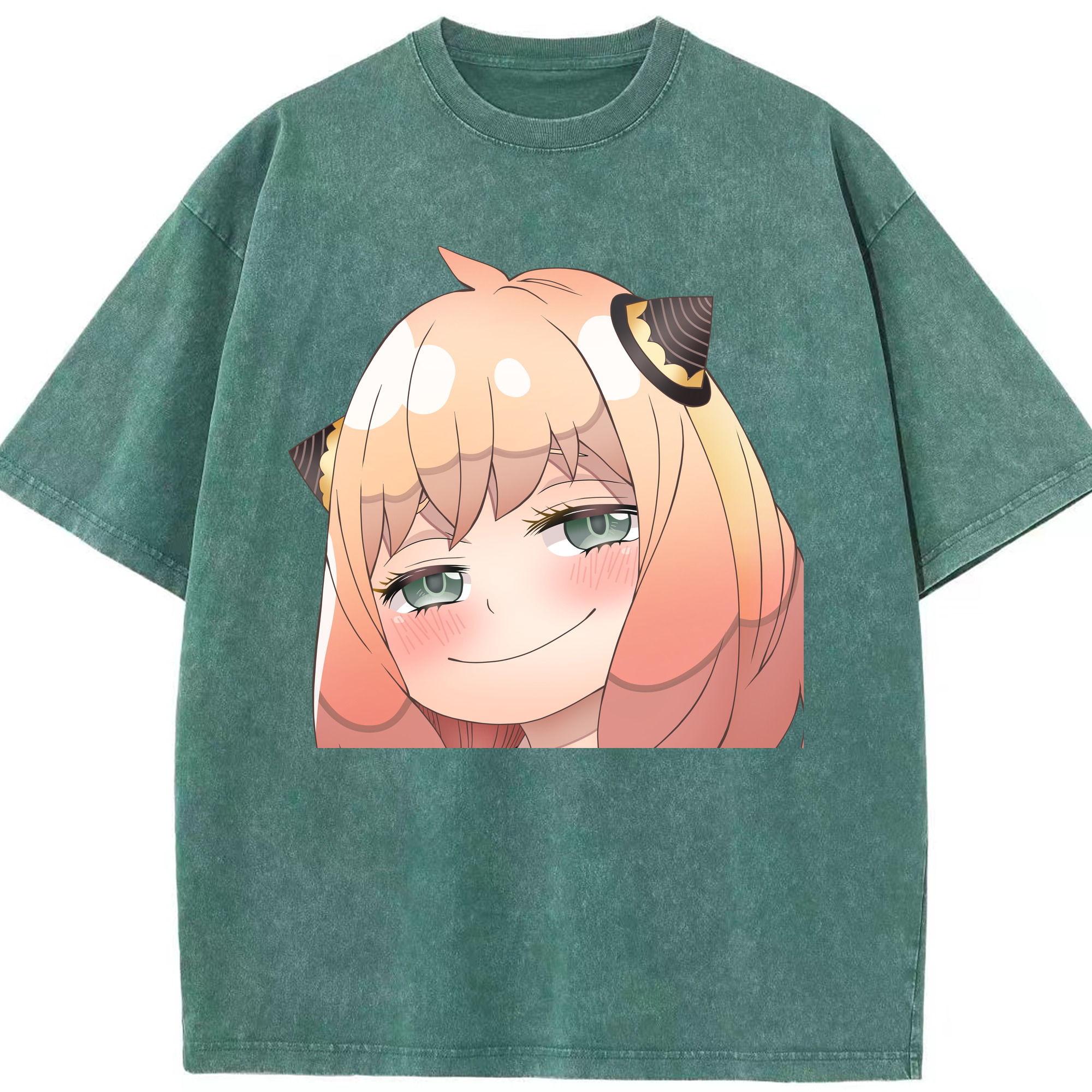 （画像用） SPY×FAMILY间谍家家酒 綿100% ヴィンテージ風 半袖Tシャツ（フロントプリント）